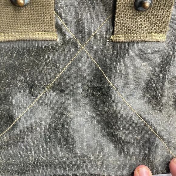 Vintage Military Control Group An/gra-6 Green Canvas Radio Bag - Picture 5 of 10